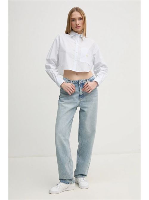 woven label cropped shirt CALVIN KLEIN JEANS | J20J2250780A8